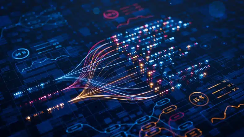 Artificial Intelligence, Technology, Data, Connection, Abstract.